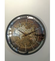 Biev Metal Çarklı Dünya Saat 60 cm