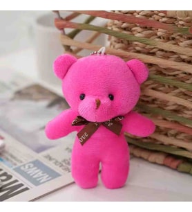 Wolawood Peluş Ayıcık Anahtarlık – Yumoş Mini Sevimli Çanta Süsü, Tatlı ve Şirin Aksesuar, Yumuşak Peluş Oyuncak Anahtarlık Hediyelik