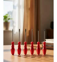 Düz Yıldız Başlıklı 7Li Tornavida Seti Ergonomik Tutma