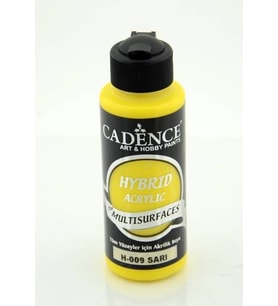 Cadence Hybrid Multisurface Akrilik Boya 120 ml. H-009 SARI 