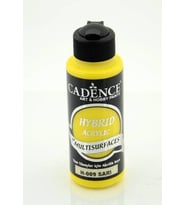 Cadence Hybrid Multisurface Akrilik Boya 120 ml. H-009 SARI 