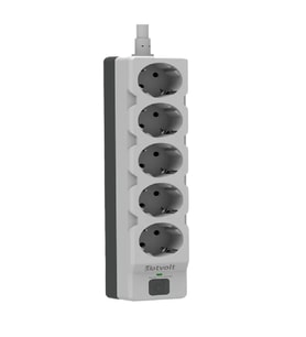Dotvolt Beşli 1.5 Metre Kablolu Akım Korumalı Priz Beyaz Anahtarlı