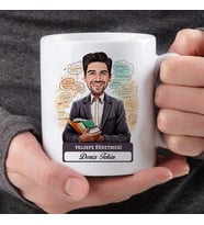En Başarılı Erkek Felsefe Öğretmenine Hediye Karikatürlü Bardak