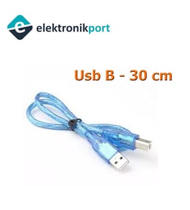 Yazıcı Kablosu 30 cm - Arduino Uyumlu USB B Erkek USB Erkek