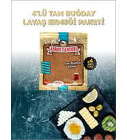 4'LÜ EKŞİ MAYALI TAM BUĞDAY LAVAŞ TANDIR EKMEĞİ (DİYABETİK EKMEK) 330 Gr.