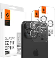 iPhone 17 Pro/Pro Max / 16 Pro/16 Pro Max / 15 Pro/15 Pro Max ile Uyumlu Şeffaf Kamera Lens Koruyucu Cam Kolay Kurulum Glas.tR EZ Fit Optik Pro (2 Adet) Crystal Clear - AGL06914