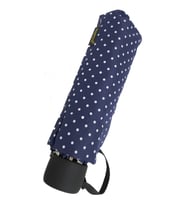 Mini Cep Boy  Unisex Şemsiye Fiber 7 Tel 17 cm (Mavi)