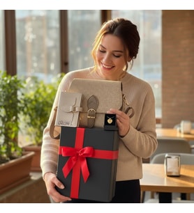 Givenza Kişiye Özel Premium 3 Bölmeli Cüzdan & Kolye Hediye Seti Özel Kutulu Şık Tasarım