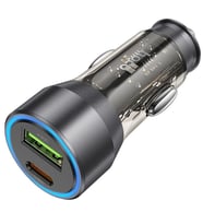 HOCO NZ12A Action PD43W USB + Type-C Hızlı Şarj Araç Çakmaklı Şarj Aleti (Siyah)