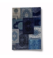 Etnik Kolaj Serisi 1 - Mavi Mini Defter (06)