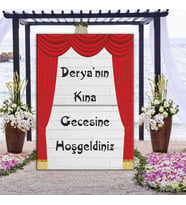 Kına Hatırası Ayaklı Pano