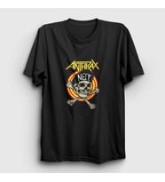 Presmono Unisex Siyah Not V2 Anthrax T-Shirt 385081tt