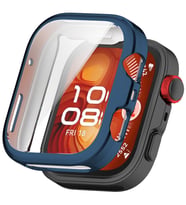 Huawei Watch Fit 4 Pro Silikon Parlak Renkli Ekran Koruyuculu Kasa Koruyucu (Fit (Lacivert)
