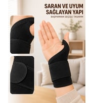 Ayarlanabilir El Bilek Bandajı Başparmak Geçişli Bilek Desteği Günlük ve Spor Kullanım