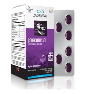Zade Vital Çörek Otu Yağı 900 mg 60 Blister Kapsül