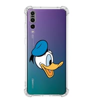 Huawei P20 Pro  Köşe Korumalı Antişok Kapak Donald Duck Tasarımlı Şeffaf  Kılıf