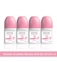 Deotak Invisible Roll-On Deodorant 35 Ml X 4