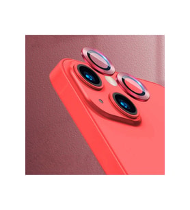 Apple iPhone 13 Uyumlu Zore CL-07 Kamera Lens Koruyucu (Kırmızı)