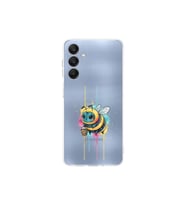 Samsung Galaxy A25 ile uyumlu Splash arı tasarımlı şeffaf silikon kılıf