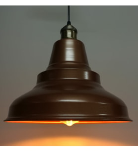 Retro Metal Sarkıt Avize Rustik Tekli Sarkıt Mat Bakır Cafe Mutfak Aydınlatma