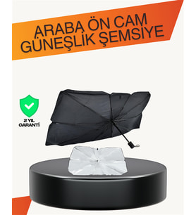Kalın Kumaşlı Ön Cam Güneşliği – Solmaz, Deforme Olmaz, Uzun Ömürlü
