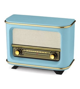 BLUETOOTH, USB, FM RADYO ÖZELLİKLİ NOSTALJİK RADYO + ŞARJLI PİL+ ADAPTÖR