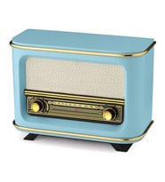 BLUETOOTH, USB, FM RADYO ÖZELLİKLİ NOSTALJİK RADYO + ŞARJLI PİL+ ADAPTÖR