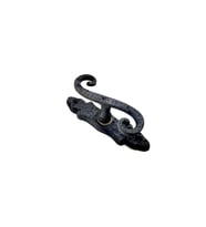 Antika Tarz Dekoratif Pirinç Kıvrık Pencere Kolu - 130x33 mm, Oksit TG-V 3516