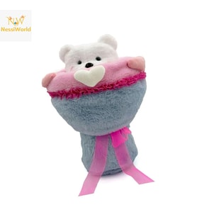 Sevgi Buketi Peluş Ayıcıklı Peluş Çiçek Buketi 40 cm
