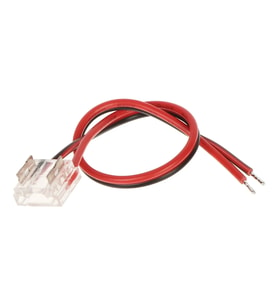 1 adet şeffaf tek taraflı elektrik kablo şerit Led COB konnektörleri kapak konnektör 2pin 8mm LED ışıklar lehimsiz bağlantı