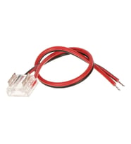 1 adet şeffaf tek taraflı elektrik kablo şerit Led COB konnektörleri kapak konnektör 2pin 8mm LED ışıklar lehimsiz bağlantı