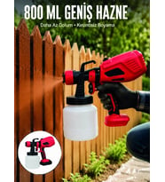 Kablosuz Kullanım Sunan Şarjlı Boya Püskürtme Tabancası