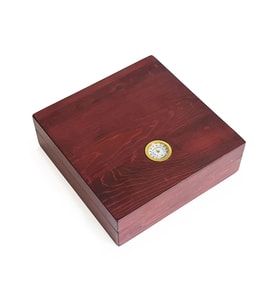 Mezmob Masif Yerli Sedir Ağacı Humidor Puro Kutusu Küçük Boy Analog