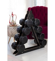 4 SET DAMBIL  + STAND 4 KG + 6 KG + 8 KG + 10 KG + STAND