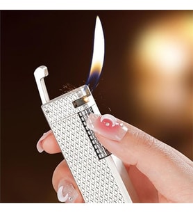 Parmida M1 Çarklı Mekanik Çakmak Gümüş (Taş)