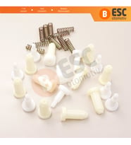 10 Adet Cam Kriko İndirme Kaldırma Mekanizma Kablo Ucu Halat Dübeli Tip BCP030