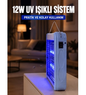 12W UV Böcek Öldürücü Lamba Elektrikli Sinek Sivrisinek Öldürücü Asılabilir