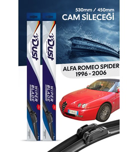 Alfa Romeo Spider Silecek Takımı 1996-2006 Uyumlu 530MM/450MM