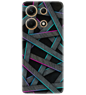 Infınix Note 30 Kılıf Silikon Desen Özel Seri Gri Zigzag 1706