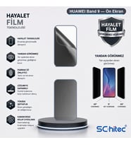 SChitec HUAWEI Band 9 Uyumlu Ön Yüzey Hayalet Privacy Hidrojel Ekran Koruyucu