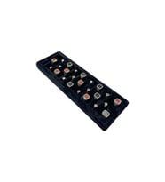 Yüzük Küpe Koldüğmesi Takı Standı Siyah Uzun 34 x 11 Cm