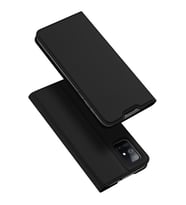 DUX DUCİS SM Galaxy M51 Kılıf Kapaklı Flip Cover Kılıf Skin Pro Series Kılıf (Siyah)