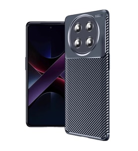 Honor Magic 7 Lite Kılıf Auto Focus Karbon Kapak - Lacivert