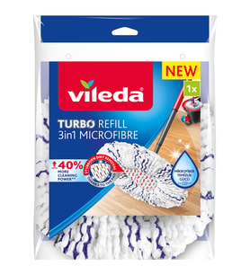 Turbo 3'ü 1 Arada Pedli Mikrofiber Yedek Paspas