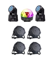 Quenlite Free Paket-3 Sahne Işık Sistemi Seti ( Top Küre Led Par Moving Head Robot)