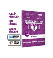 2026 YKS-TYT MEBİ-OGM Türkçe Özgün Tarama Testleri Kitabı A4 Boyut Renkli Görsel BASKI ÜCRETİ