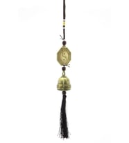 Feng Shui Bereket Şans Mutluluk Çanı Yin Yang Kapı Çanı Deprem Çanı (Gold)