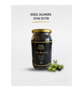 Gemlik Doğal Salamura Siyah Zeytin Net 700 gr Pestisit Içermez