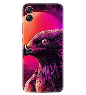 Samsung Galaxy A05 Kılıf Silikon Desen Özel Seri Red Eagle 1752