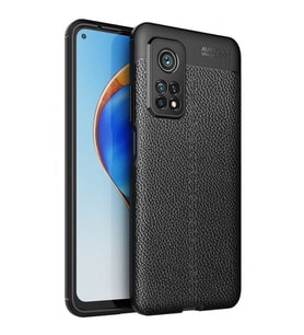 Xiaomi Mi 10T Deri Görünümlü Silikon Siyah